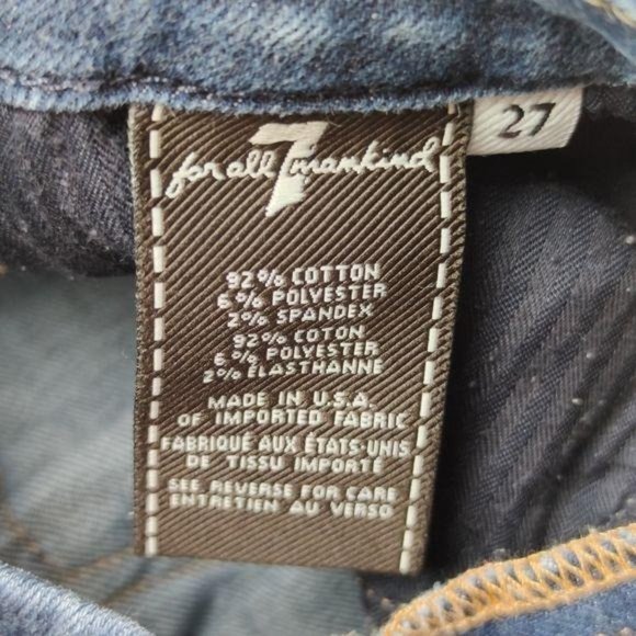 7FAM Jeans Kimmie Crop Size 27 - Picture 8 of 12